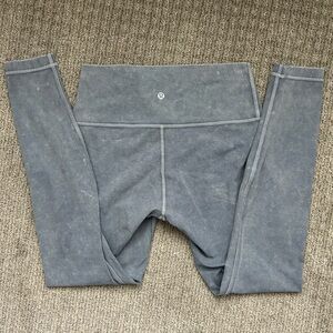 Lululemon Blue Stone Washed Leggings size 8
